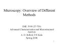 Microscopy: Overview of Different Methods PowerPoint PPT Presentation