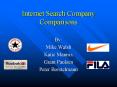 Internet Search Company Comparisons PowerPoint PPT Presentation