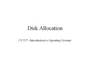 Disk Allocation