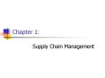 Supply Chain Management PowerPoint PPT Presentation