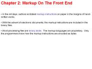 Chapter 2: Markup On The Front End