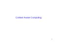 Context Aware Computing PowerPoint PPT Presentation