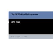 The NUMAchine Multiprocessor