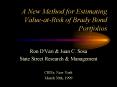 A New Method for Estimating ValueatRisk of Brady Bond Portfolios PowerPoint PPT Presentation