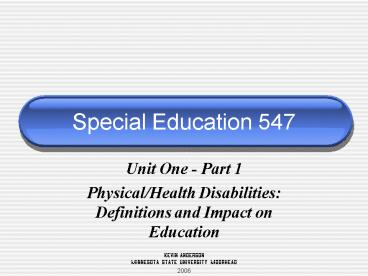 Special Education 547