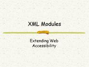 XML Modules