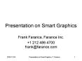 Presentation on Smart Graphics PowerPoint PPT Presentation