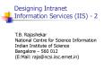 Designing Intranet Information Services IIS 2 PowerPoint PPT Presentation