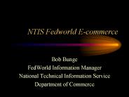 NTIS Fedworld Ecommerce