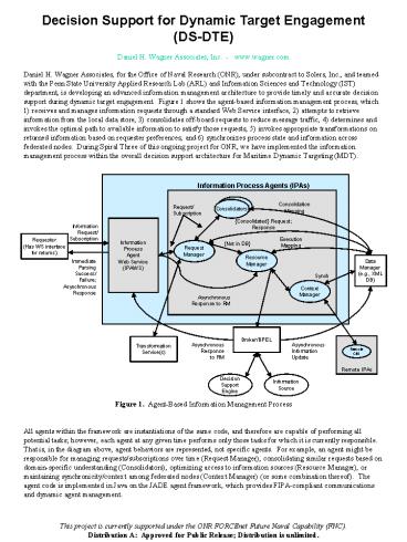 Decision Support for Dynamic Target Engagement DSDTE