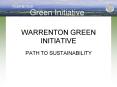WARRENTON GREEN INITIATIVE PowerPoint PPT Presentation