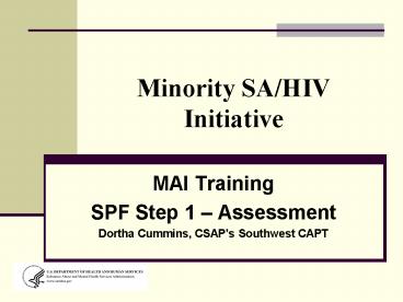 Minority SAHIV Initiative