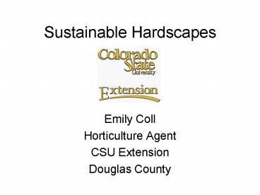 Sustainable Hardscapes