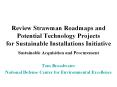Review Strawman Roadmaps and Potential Technology Projects for Sustainable Installations Initiative PowerPoint PPT Presentation