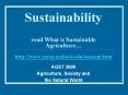 Sustainability%20read%20What%20is%20Sustainable%20Agriculture PowerPoint PPT Presentation