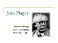 Jean Piaget PowerPoint PPT Presentation