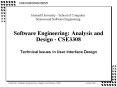 Software Engineering: Analysis and Design CSE3308 PowerPoint PPT Presentation