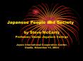 Japanese People and Society PowerPoint PPT Presentation