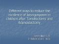 Different ways to reduce the incidence of laryngospasm in children after Tonsillectomy and Adenoidec PowerPoint PPT Presentation