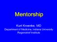 Mentorship PowerPoint PPT Presentation