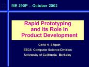 ME 290P October 2002