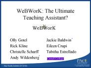 WeBWorK: The Ultimate Teaching Assistant