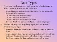 Data Types