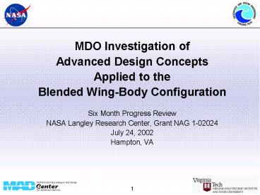 MDO Investigation of