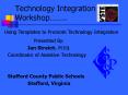 Technology Integration Workshop.. PowerPoint PPT Presentation