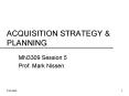 ACQUISITION STRATEGY PowerPoint PPT Presentation