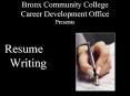 Bronx Community College Career Development Office Presents PowerPoint PPT Presentation