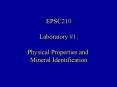 EPSC210 PowerPoint PPT Presentation