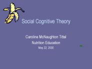 Social Cognitive Theory