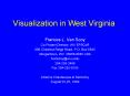Visualization in West Virginia PowerPoint PPT Presentation