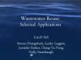 Wastewater Reuse: Selected Applications PowerPoint PPT Presentation