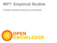 WP7: Empirical Studies