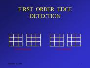 FIRST ORDER EDGE DETECTION