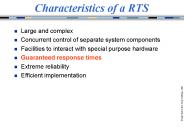 Characteristics of a RTS