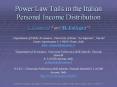 Power Law Tails in the Italian Personal Income Distribution PowerPoint PPT Presentation