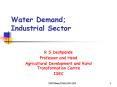 Water Demand Industrial Sector PowerPoint PPT Presentation