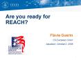 Are you ready for REACH PowerPoint PPT Presentation