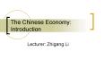 The Chinese Economy: Introduction PowerPoint PPT Presentation