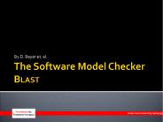 The Software Model Checker BLAST