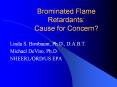 Brominated Flame Retardants: Cause for Concern? PowerPoint PPT Presentation