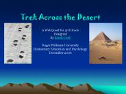 Trek Across the Desert