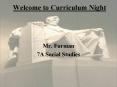 Welcome to Curriculum Night PowerPoint PPT Presentation