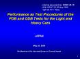 Performance as Test Procedures of the PDB and ODB Tests for the Light and Heavy Cars PowerPoint PPT Presentation