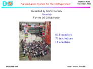 Forward Muon System for the D0 Experiment
