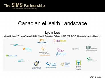 Canadian eHealth Landscape
