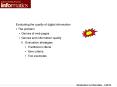 Evaluating the quality of digital information PowerPoint PPT Presentation